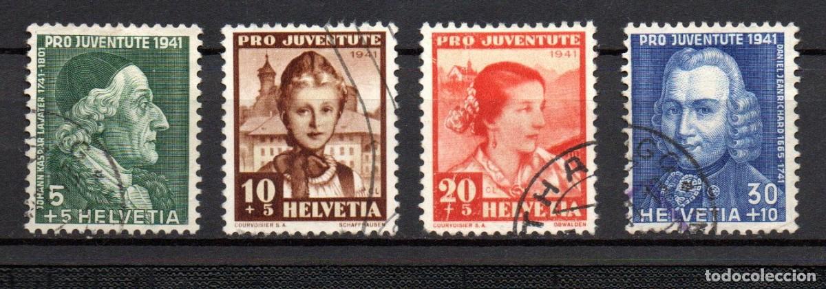 Sellos: SUIZA. 1941. YT 371/374. PRO JUVENTUD