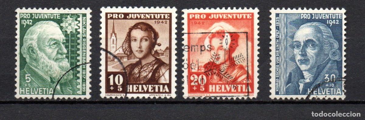 Sellos: SUIZA. 1942. YT 380/383. PRO JUVENTUD