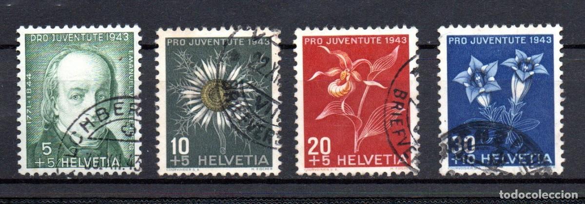 Sellos: SUIZA. 1943. YT 388/391. PRO JUVENTUD