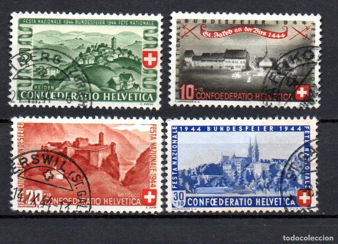 Sellos: SUIZA. 1944. YT 395/398. FIESTA NACIONAL