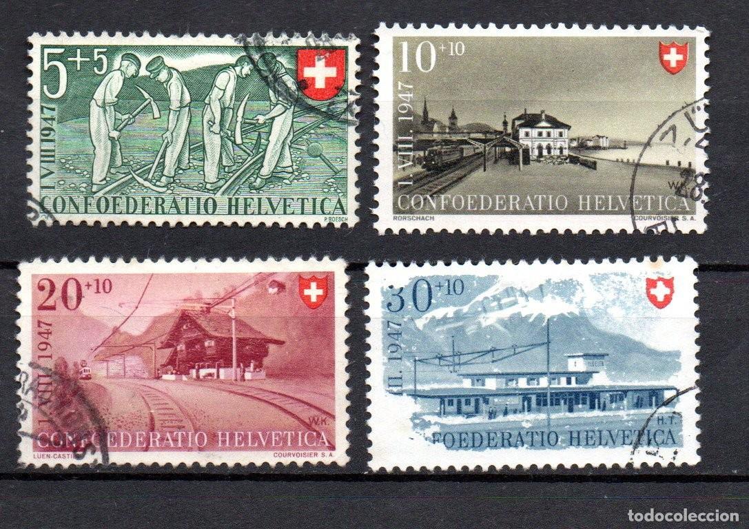 Sellos: SUIZA. 1947. YT 437/440. PFIESTA NACIONAL