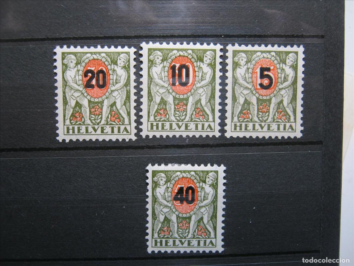 Sellos: SUIZA TASAS 1937 SERIE YVERT 63/66 LH/MH* LUJO.