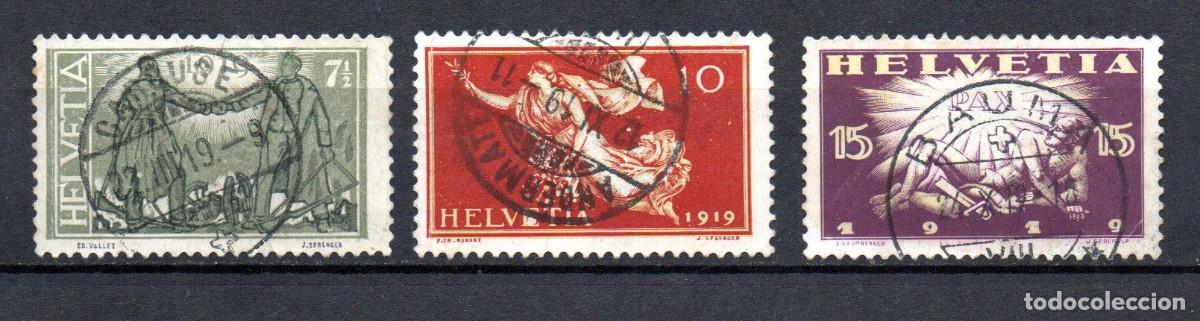 Briefmarken: SUIZA. 1919. YT 170,171,172. CONMEMORACI&Oacute;N DE LA PAZ