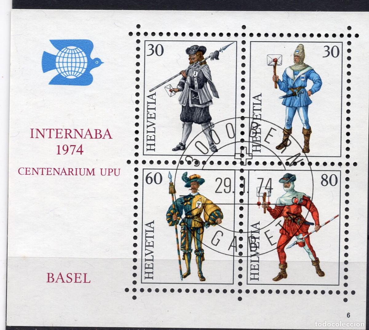 Sellos: SUIZA 1974 STAMP MICHEL CH BL22