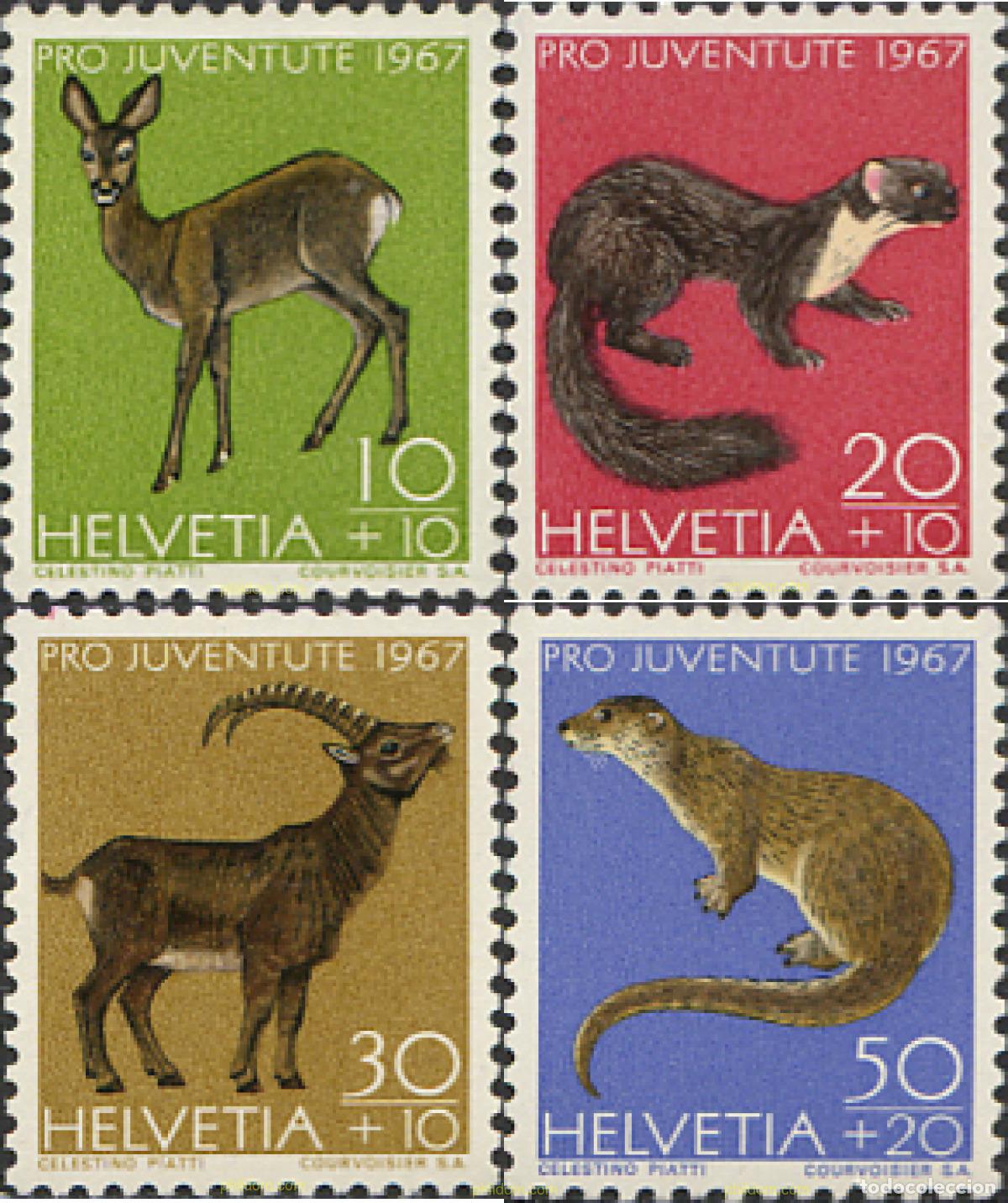 Sellos: 787890 HINGED SUIZA 1967 PRO JUVENTUD