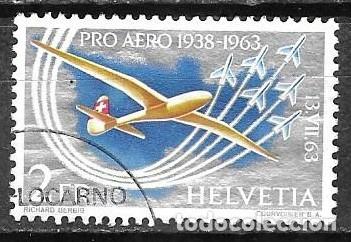 Sellos: SELLO USADO DE SUIZA 1963, CORREO AEREO YT 45