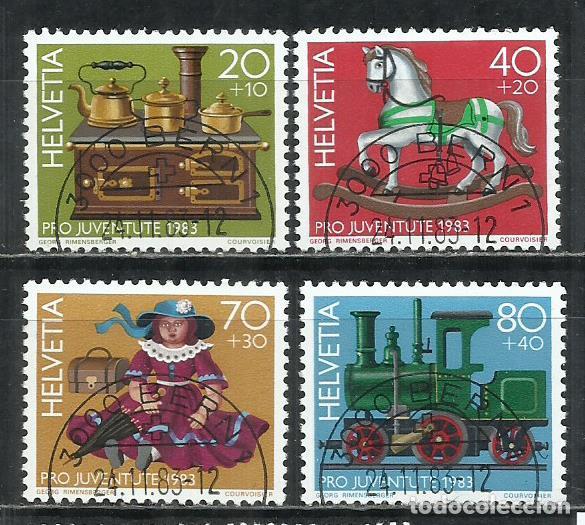 Sellos: 8015- SERIE COMPLETA SUIZA 1983 N&ordm; 1180/1183 POR JUVENTUTE .HELVETIA.