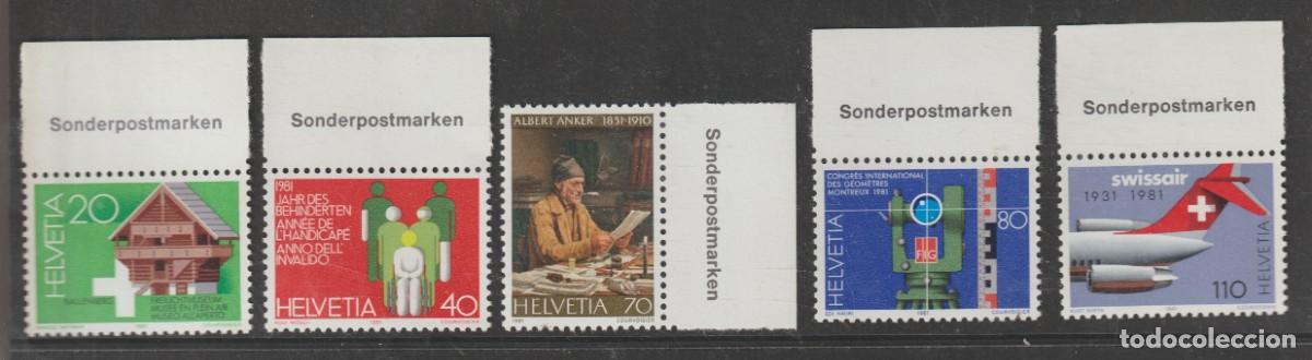 Sellos: Suisse Switzerland 1981 - Pro Patria Yvert 1121/1125 mnh**