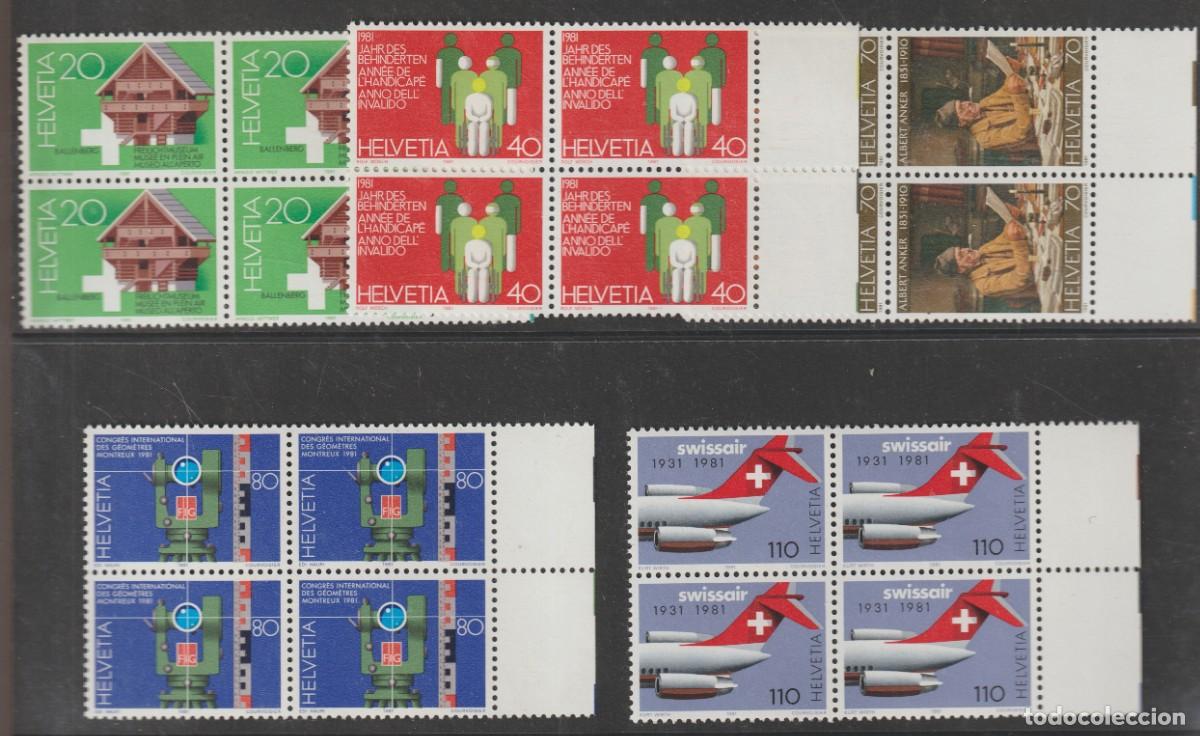 Sellos: Suisse Switzerland 1981 - Pro Patria Yvert 1121/1125 b4 mnh**