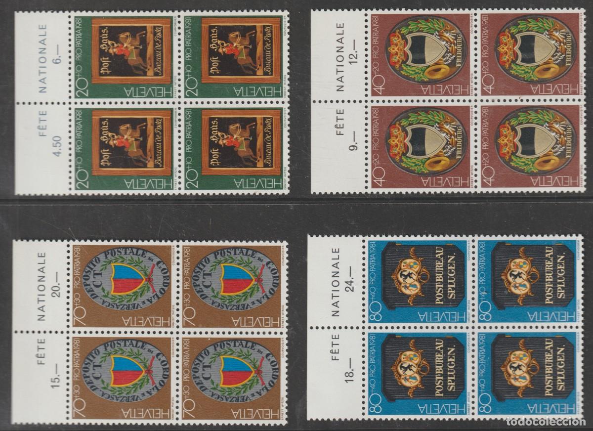 Sellos: Suisse Switzerland 1981 - Pro Patria Yvert 1128/1131 b4 mnh**