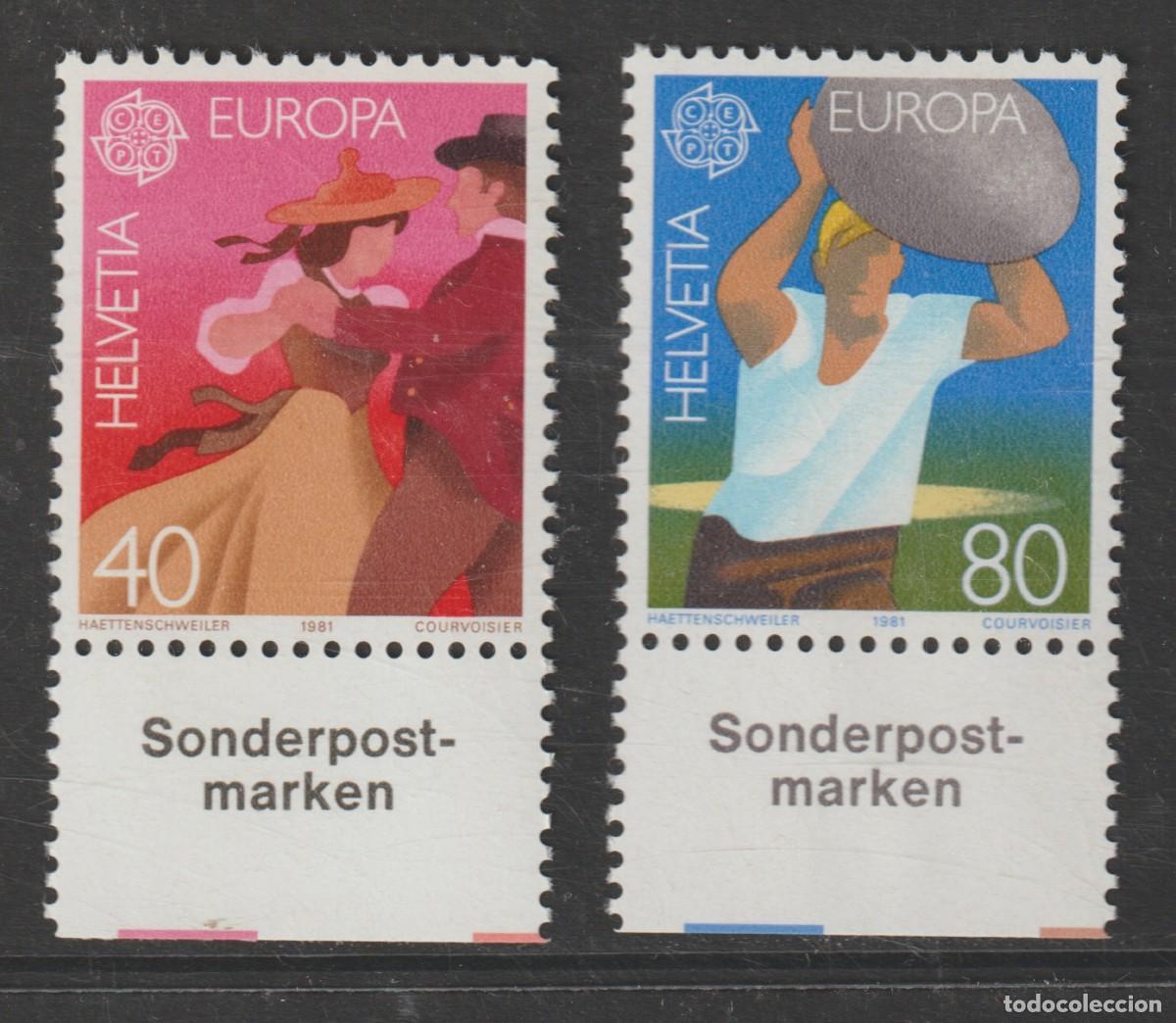 Sellos: Suisse Switzerland 1981 - Europa CEPT Yvert 1126/1127 mnh**