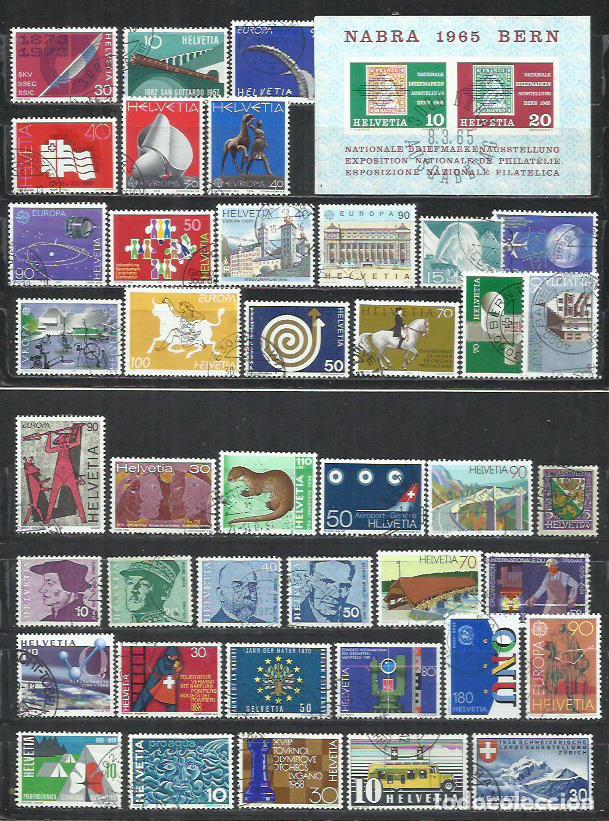 Sellos: R93I-LOTE SELLOS ANTIGUOS Y MODERNOS SUIZA SIN TASAR,BUENOS VALORES,BUENOS VALORES.HELVETIA.