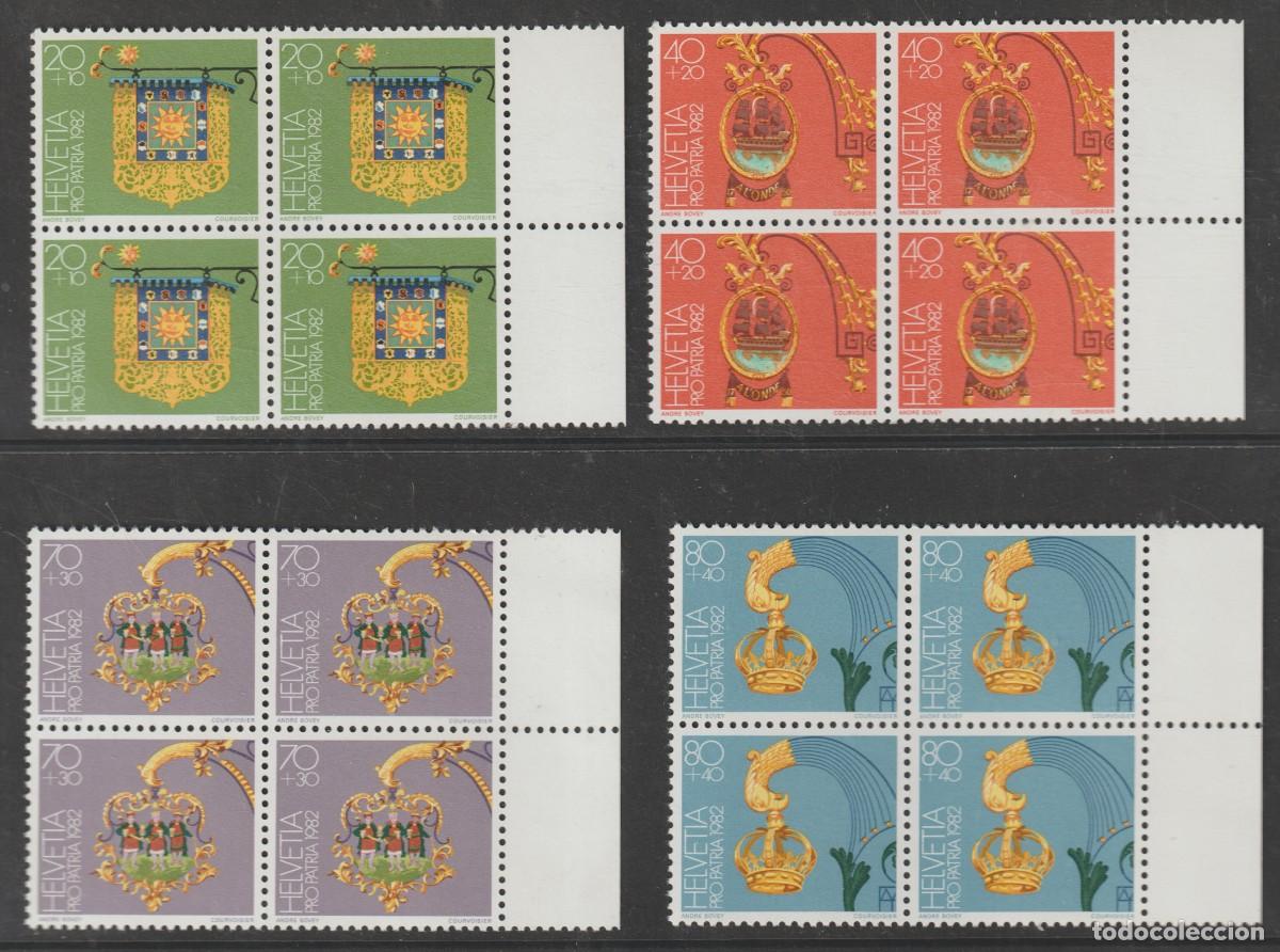 Sellos: Suisse Switzerland 1982 - Pro Patria Yvert 1152/1155 b4 mnh**