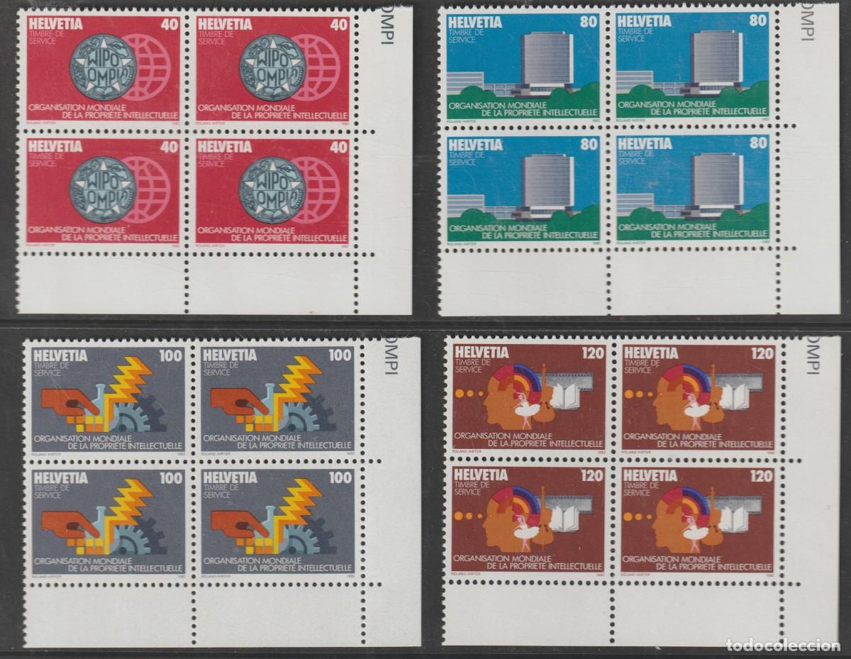 Sellos: Suisse Switzerland 1982 - Yvert Service 457/460 b4 mnh**
