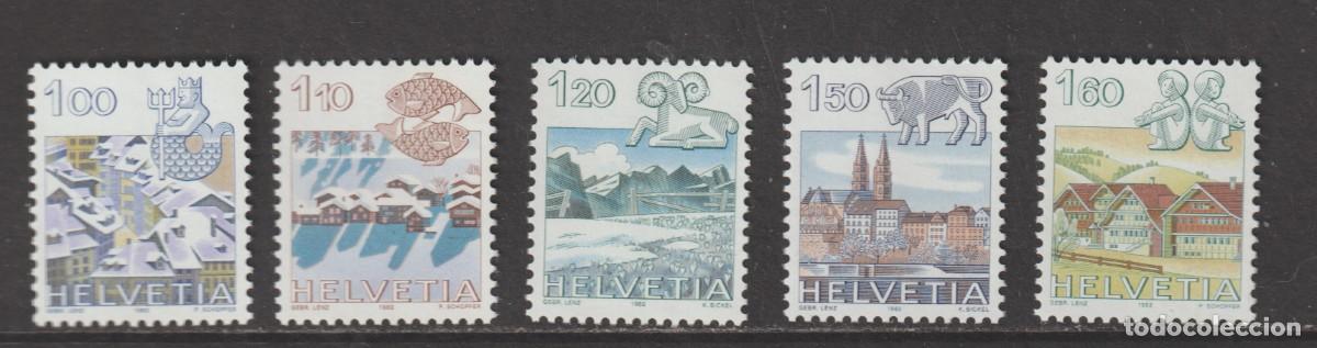 Sellos: Suisse Switzerland 1982 - Yvert 1156/1160 mnh**