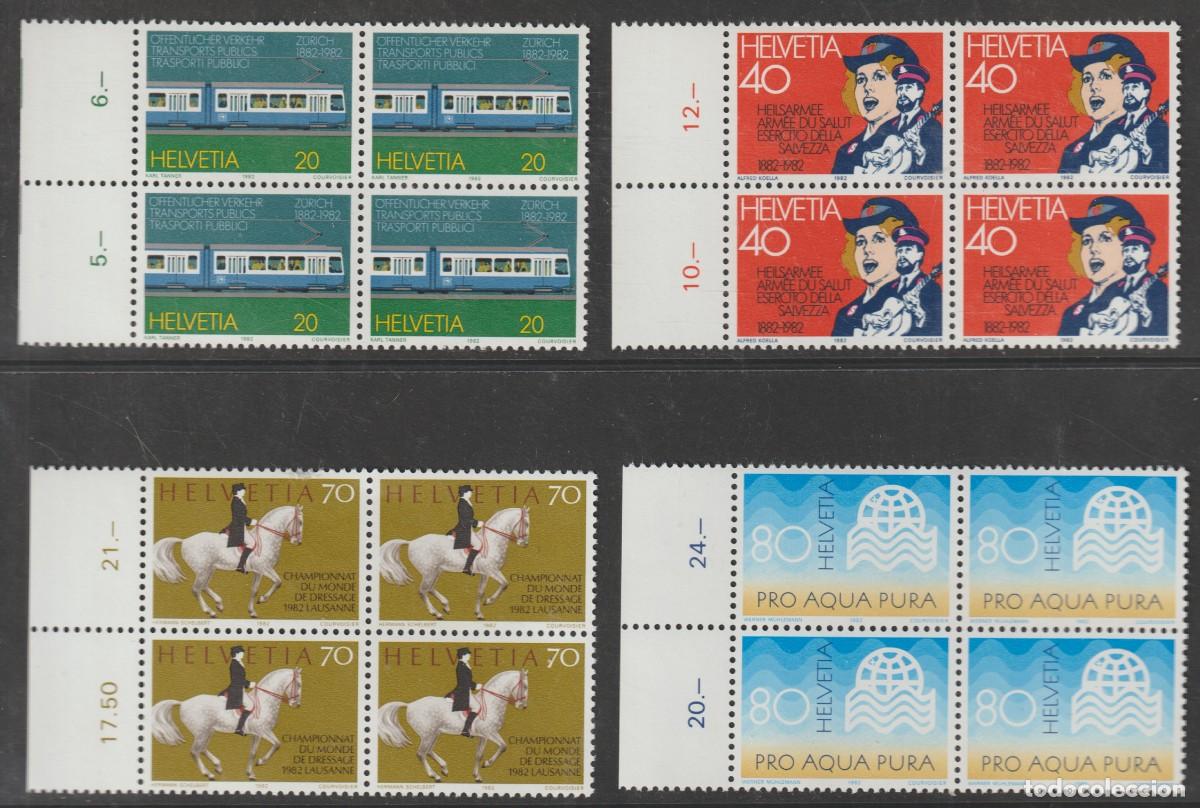 Sellos: Suisse Switzerland 1982 - Yvert 1161/1164 b4 mnh**