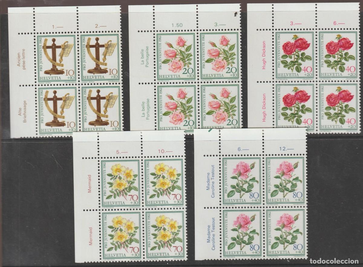 Sellos: Suisse Switzerland 1982 - Pro juventute Yvert 1165/1169 b4 mnh**
