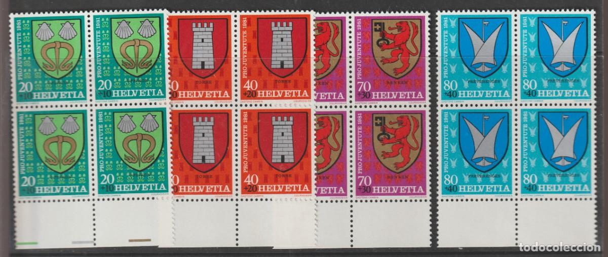 Sellos: Suisse Switzerland 1983 - pro juventute Yvert 1139/1142 b4 mnh**