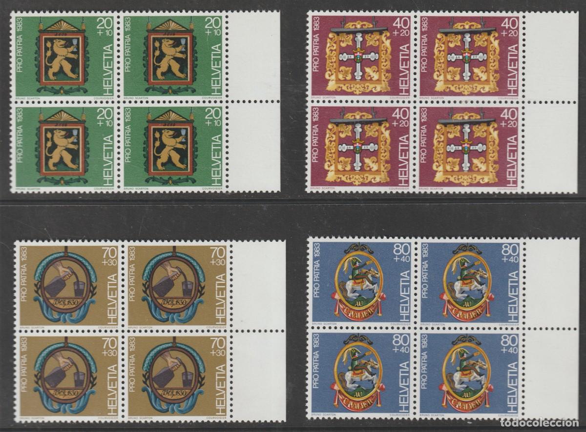 Sellos: Suisse Switzerland 1983 - pro Patria Yvert 1180/1183 b4 mnh**