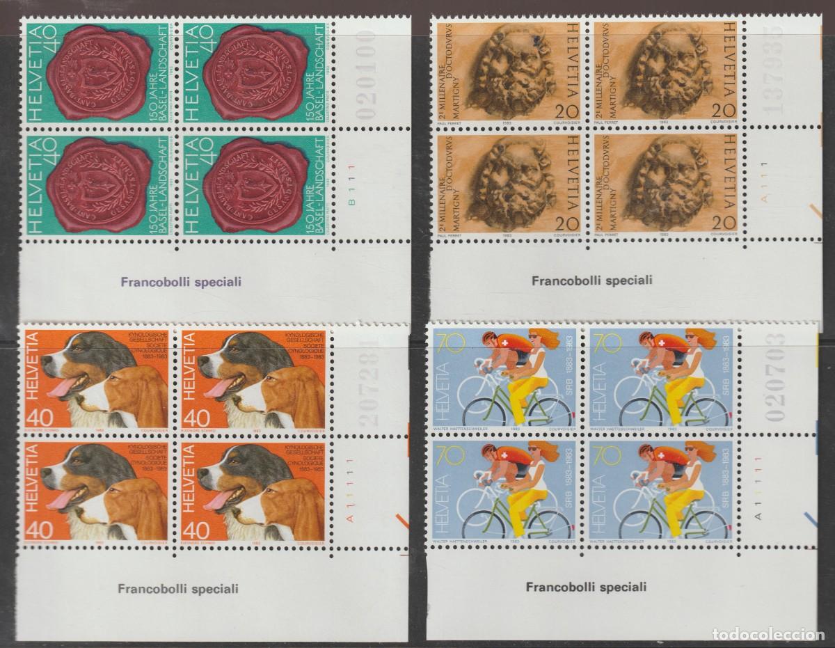 Sellos: Suisse Switzerland 1983 - Yvert 1184/1187 b4 mnh**