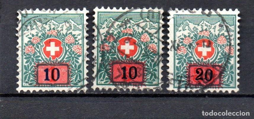 Sellos: SUIZA. 1924. IMPUESTOS. YT 52/54