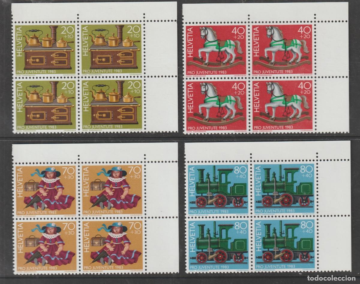 Sellos: Suisse Switzerland 1983 - Pro juventute Yvert 1189/1192 b4 mnh**