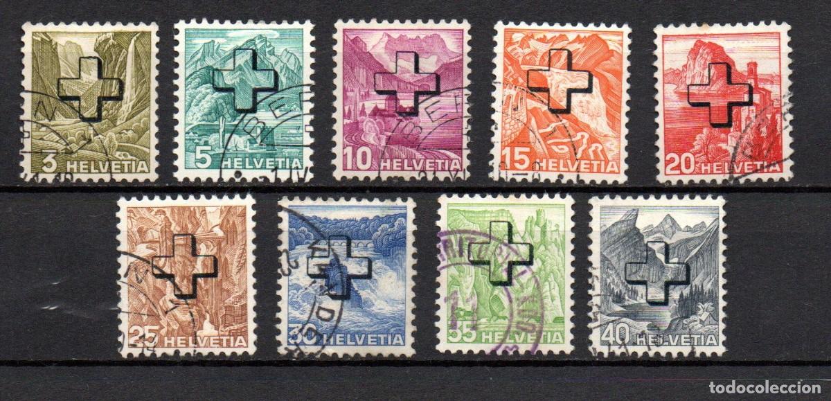 Sellos: SUIZA. 1938. servicio. YT 150/158