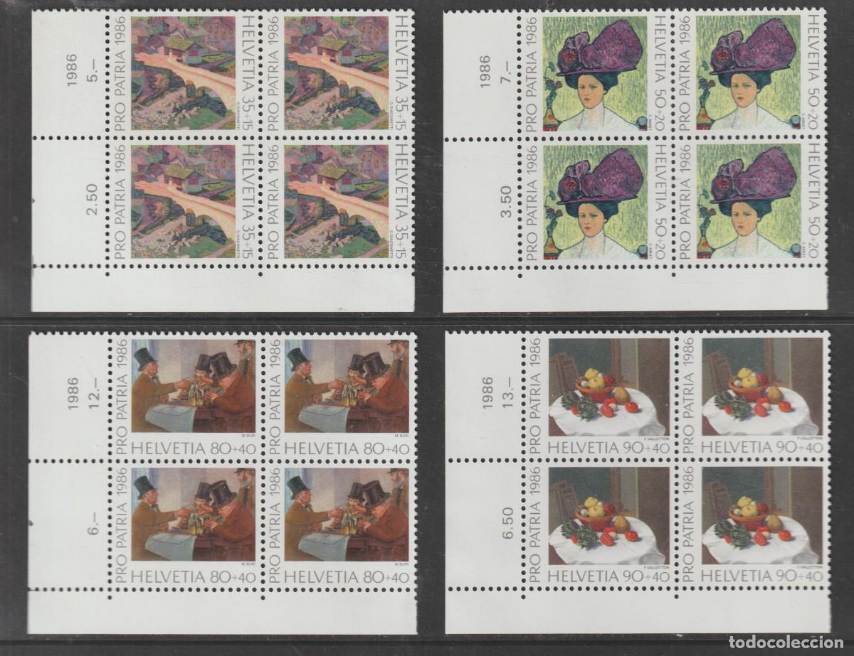 Sellos: Suisse Switzerland 1986 - Pro Patria Yvert 1246/1249 b4 mnh**