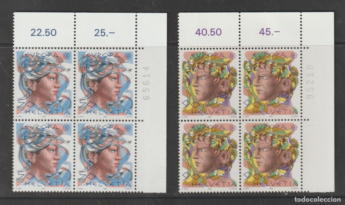 Sellos: Suisse Switzerland 1986 - Europa CEPT Yvert 1244/1245 b4 mnh**