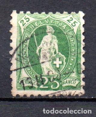 Sellos: SUIZA. 1889. YT 82. HELVETIA