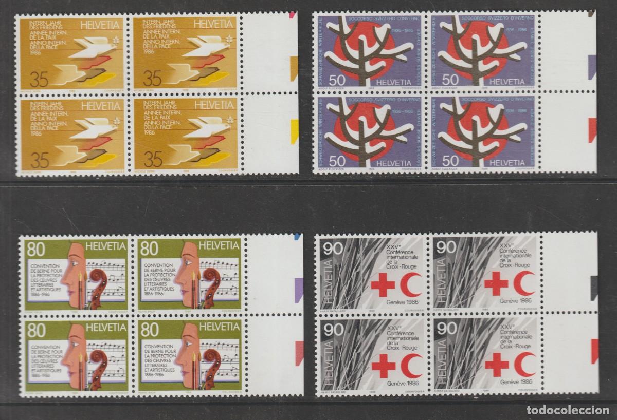 Sellos: Suisse Switzerland 1986 - Yvert 1256/1259 b4 mnh**