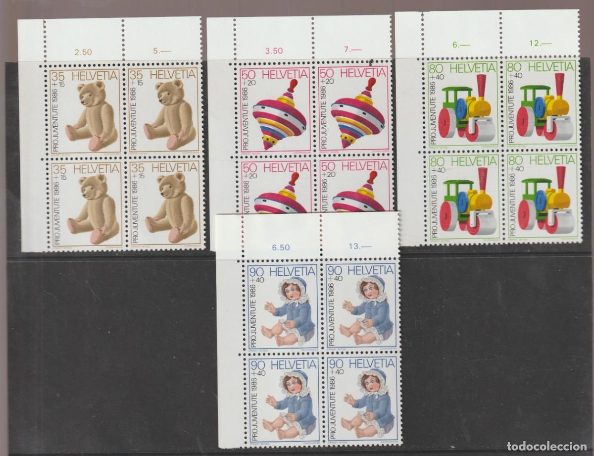 Sellos: Suisse Switzerland 1986 - Pro juventute Yvert 1260/1263 b4 mnh**