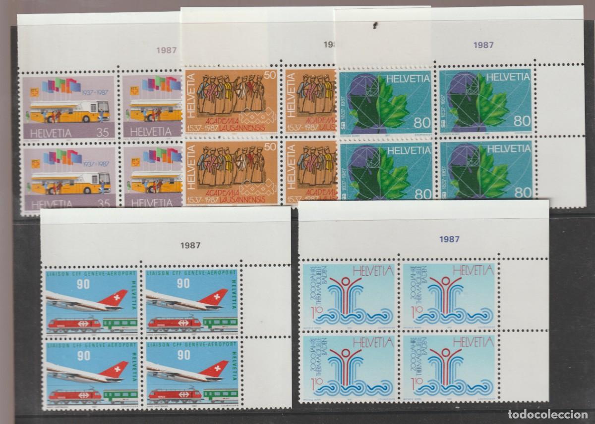 Sellos: Suisse Switzerland 1987 - Yvert 1269/1273 b4 mnh**
