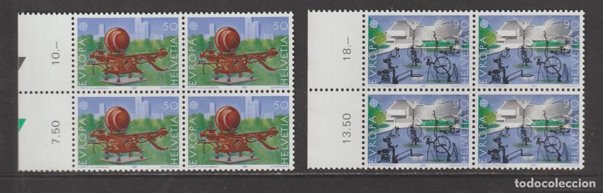 Sellos: Suisse Switzerland 1987 - Europa CEPT Yvert 1274/1275 b4 mnh**