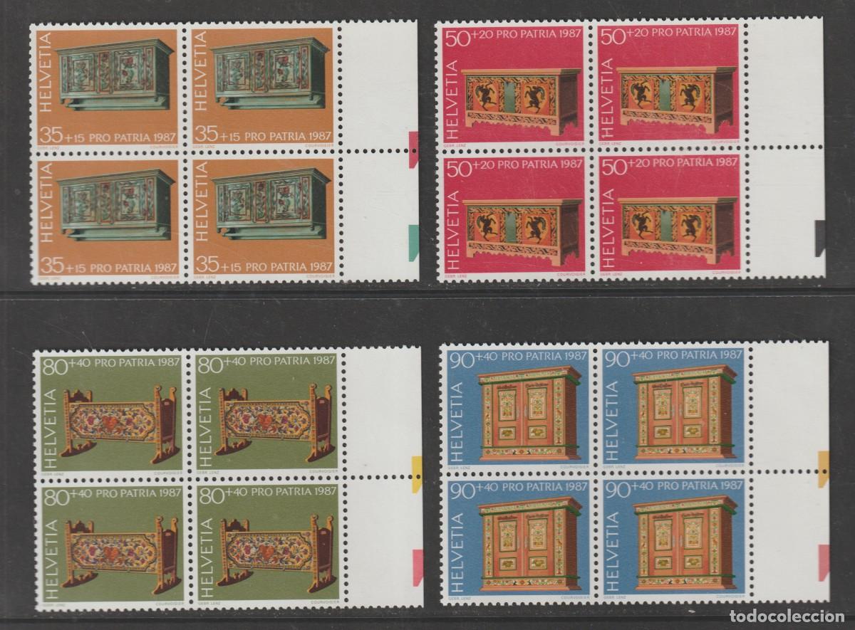 Sellos: Suisse Switzerland 1987 - Pro Patria Yvert 1276/1279 b4 mnh**