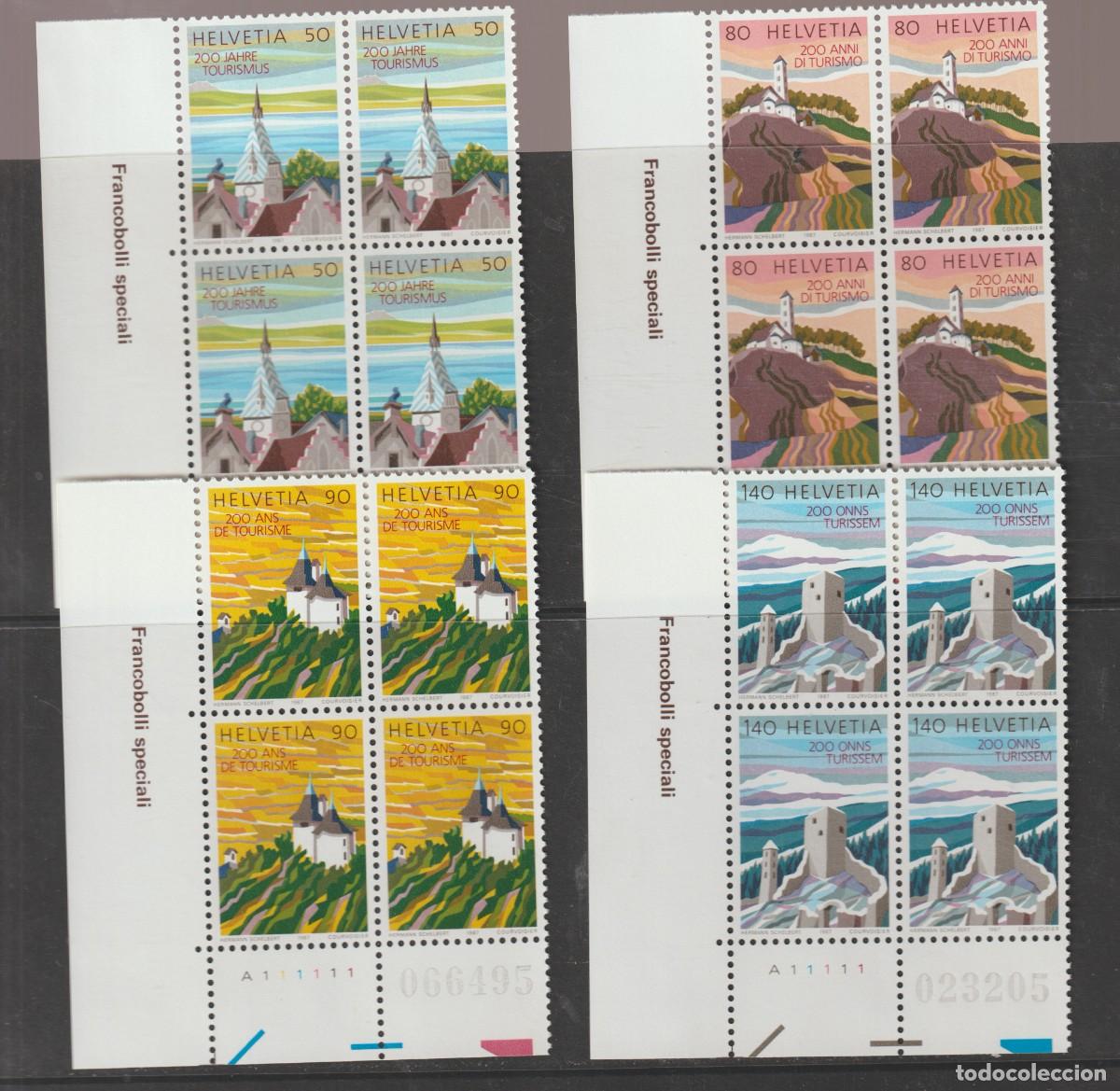 Sellos: Suisse Switzerland 1987 - Yvert 1280/1283 mnh**