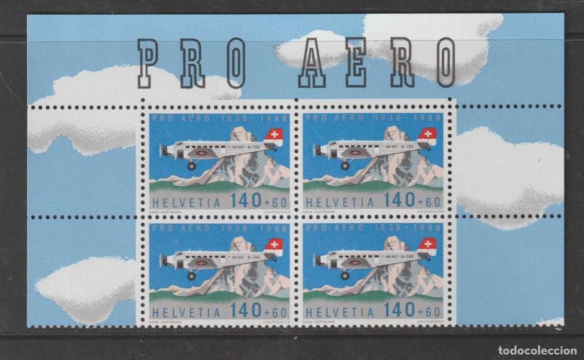 Sellos: Suisse Switzerland 1988 - Poste aerienne Yvert 49 b4 mnh**