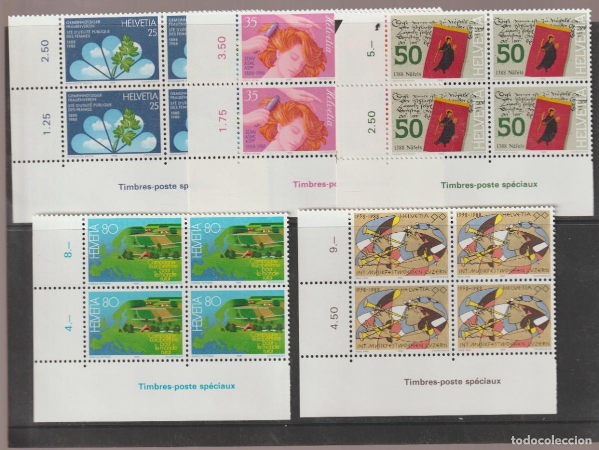 Sellos: Suisse Switzerland 1988 - Yvert 1293/1297 b4 mnh**