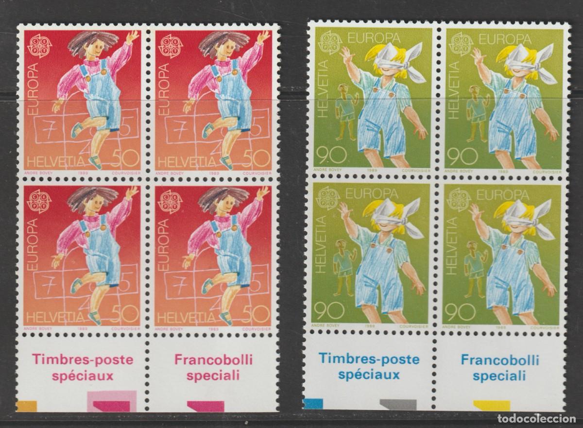 Sellos: Suisse Switzerland 1989 - Europa CEPT Yvert 1323/1324 b4 mnh**
