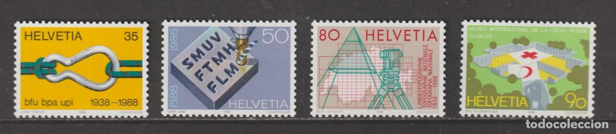 Sellos: Suisse Switzerland 1988 - Yvert 1304/1307 mnh**
