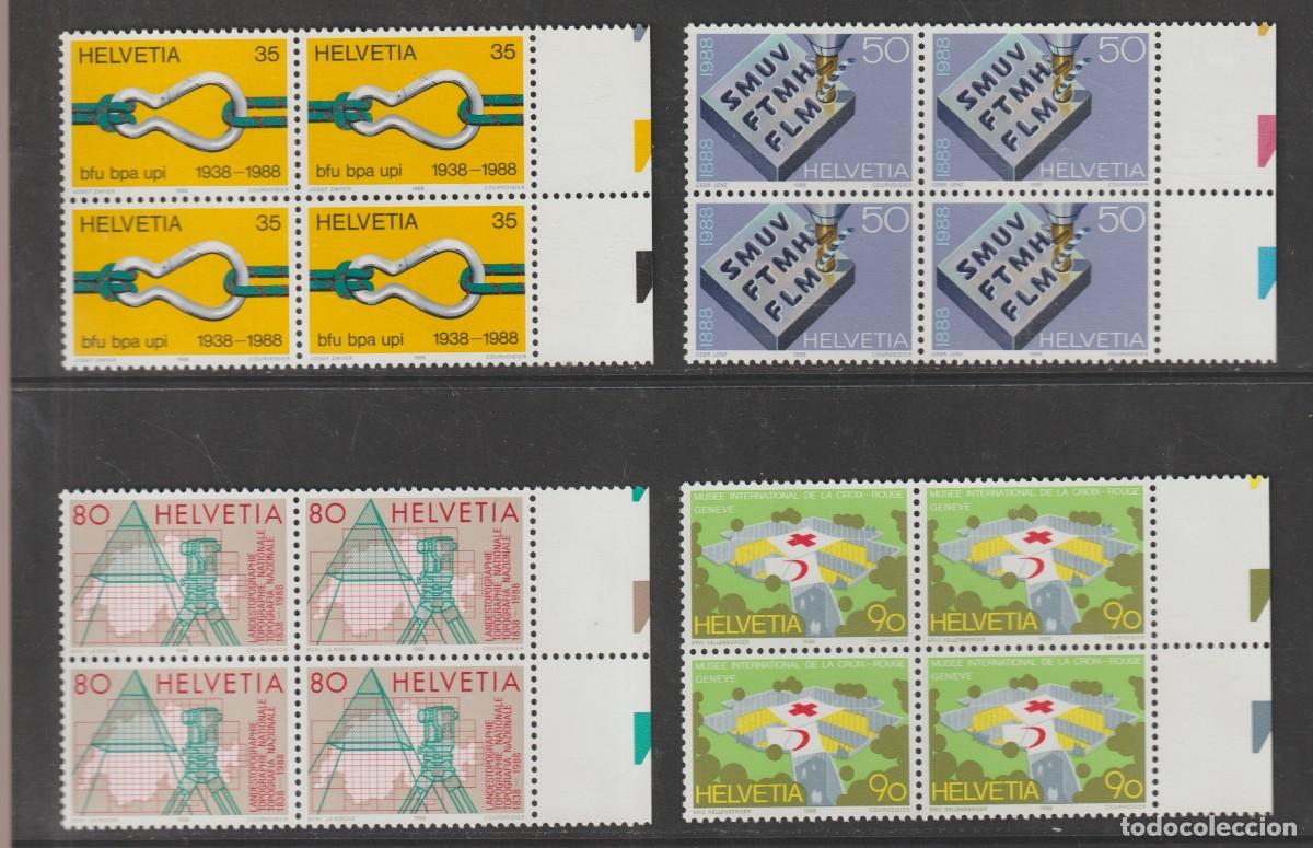 Sellos: Suisse Switzerland 1988 - Yvert 1304/1307 b4 mnh**