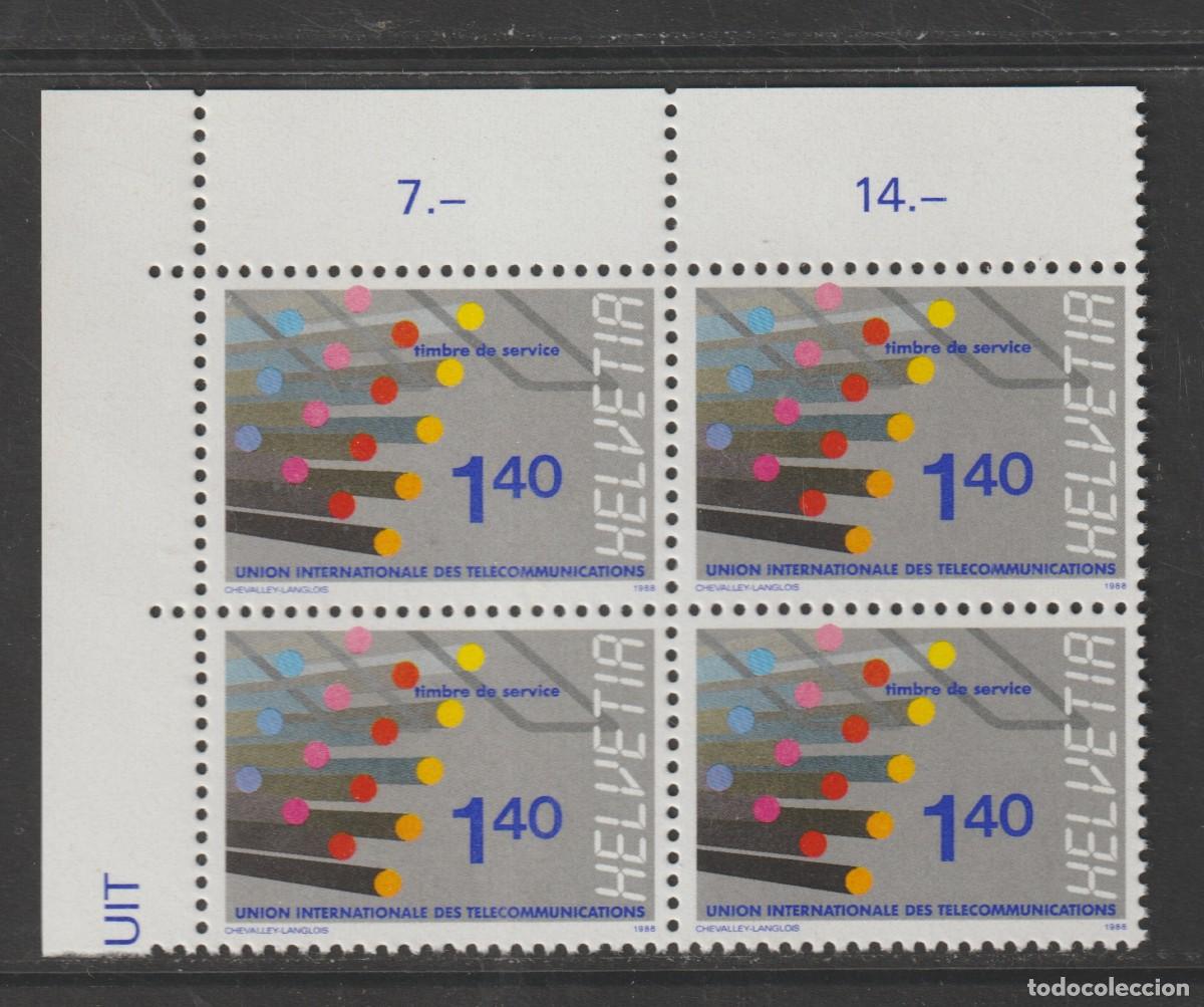 Sellos: Suisse Switzerland 1988 - Yvert Service 466 b4 mnh**