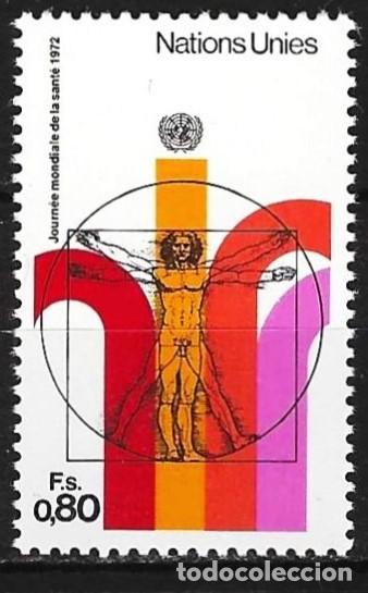 Sellos: Naciones Unidas (Ginebra) 1972 - Mi 24 - YT 24 - &laquo;El hombre&raquo;, de Leonardo da Vinci - MNH**