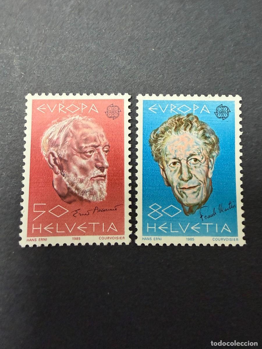 Sellos: SUIZA, 1985. YVERT 1223/1224. EUROPA CEPT. SERIE COMPLETA. NUEVOS. SIN FIJASELLOS