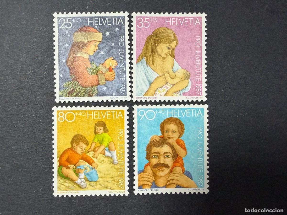 Sellos: SUIZA, 1987. YVERT 1288/92. PRO JUVENTUD. NUEVOS. SIN FIJASELLOS