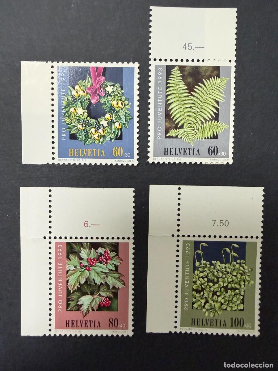 Sellos: SUIZA, 1993. YVERT 1440/3. NAVIDAD. FLORA. NUEVOS. SIN FIJASELLOS