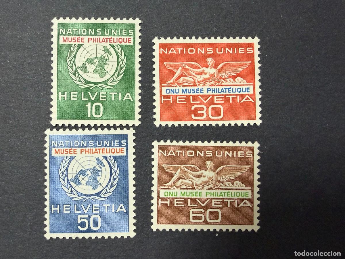 Sellos: SUIZA, 1963. YVERT 430/433. OMS/UNO. SERIE COMPLETA. NUEVOS. SIN FIJASELLOS
