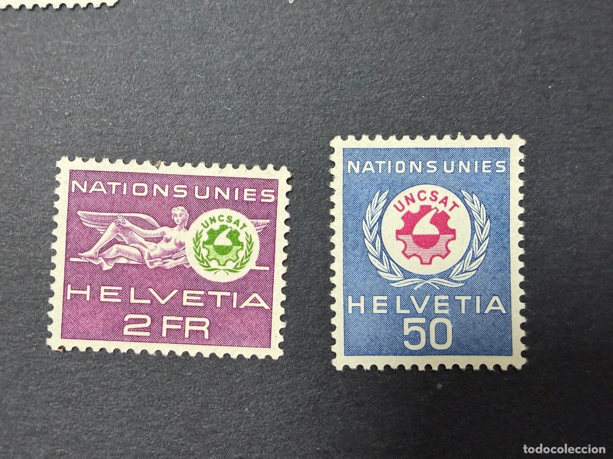 Sellos: SUIZA, 1963. YVERT 435/36. OMS/UNO. SERIE COMPLETA. NUEVOS. SIN FIJASELLOS