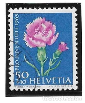 Sellos: Sello usado Suiza. Yvert n&ordm; 725. a&ntilde;o 1963. Flora. ref. 2-suiza725