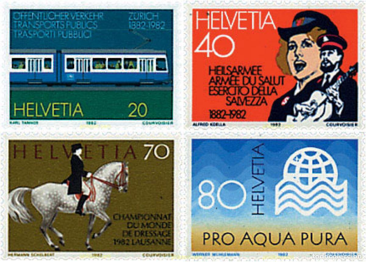 Sellos: 59030 MNH SUIZA 1982 SERIE DE PROPAGANDA